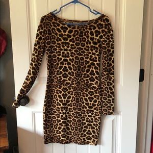 Causal cheetah dress